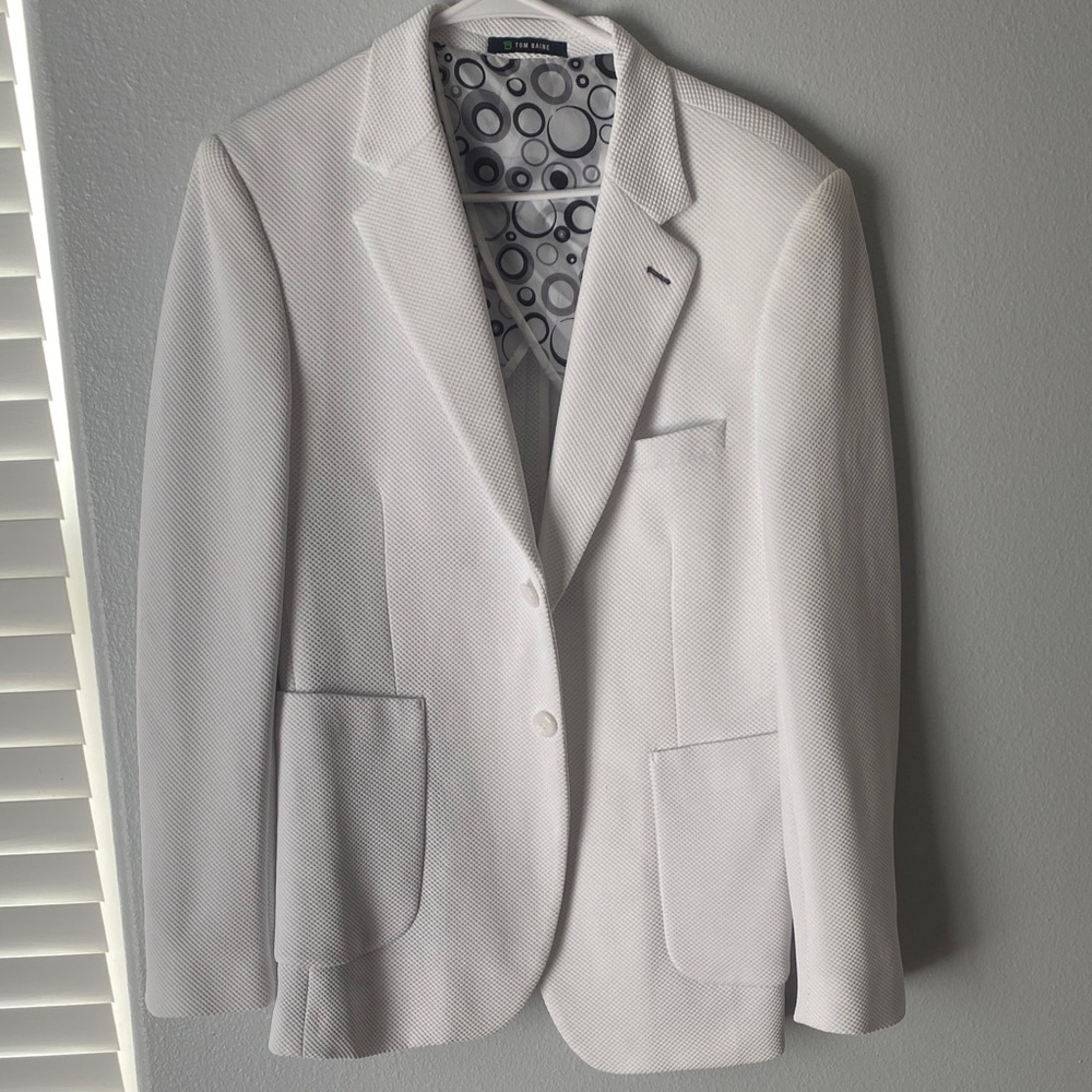 Elegant White Men's Blazer